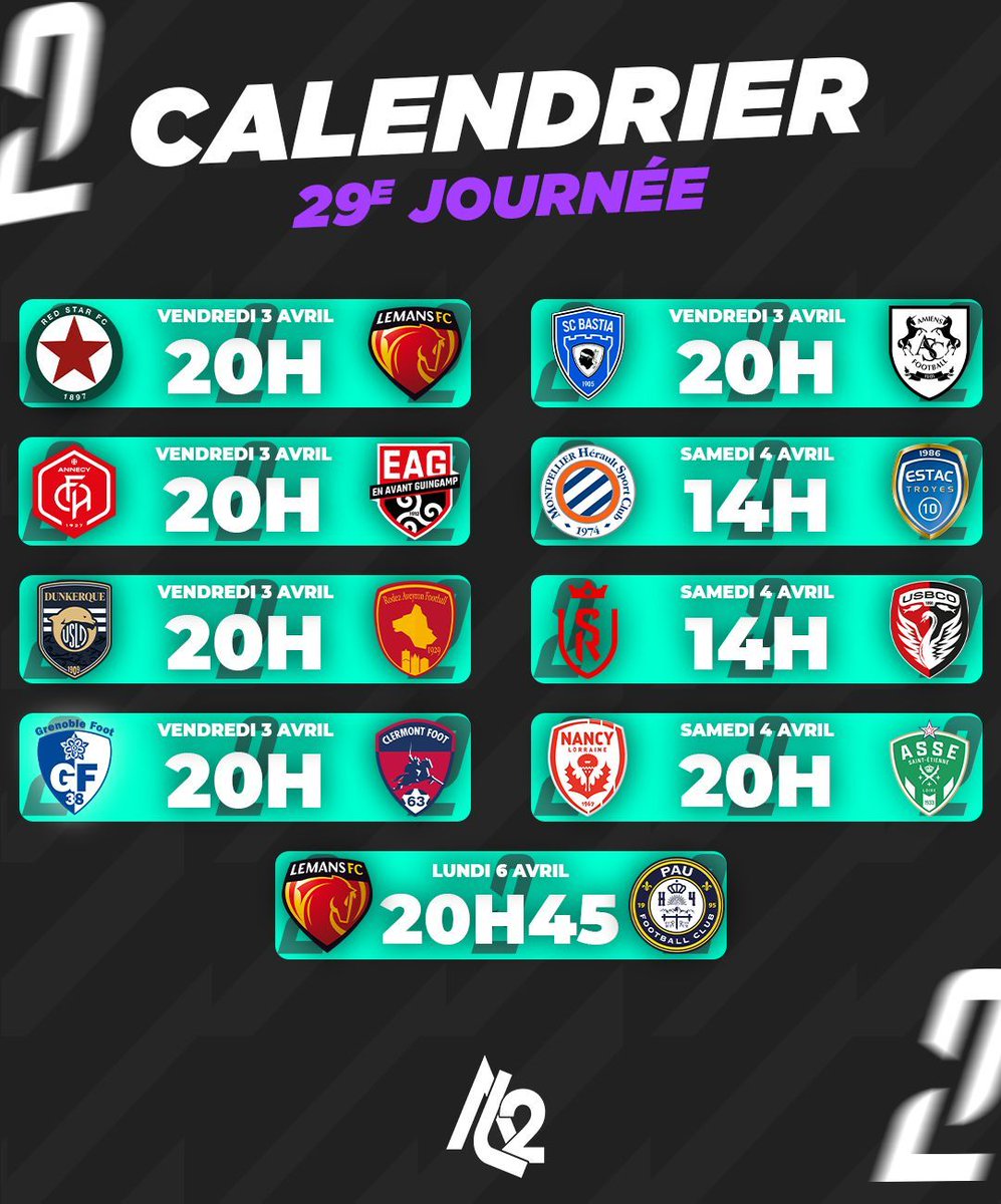 Actu Ligue 2 tweet media