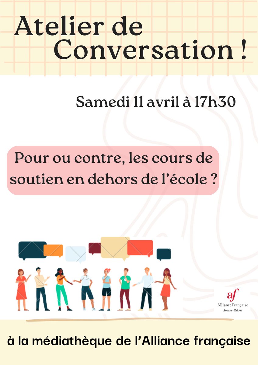 AFAsmara's tweet photo. 📷Demandez le programme !📷
C'est en avril à l'AFA : https://t.co/cY16SlpvFv