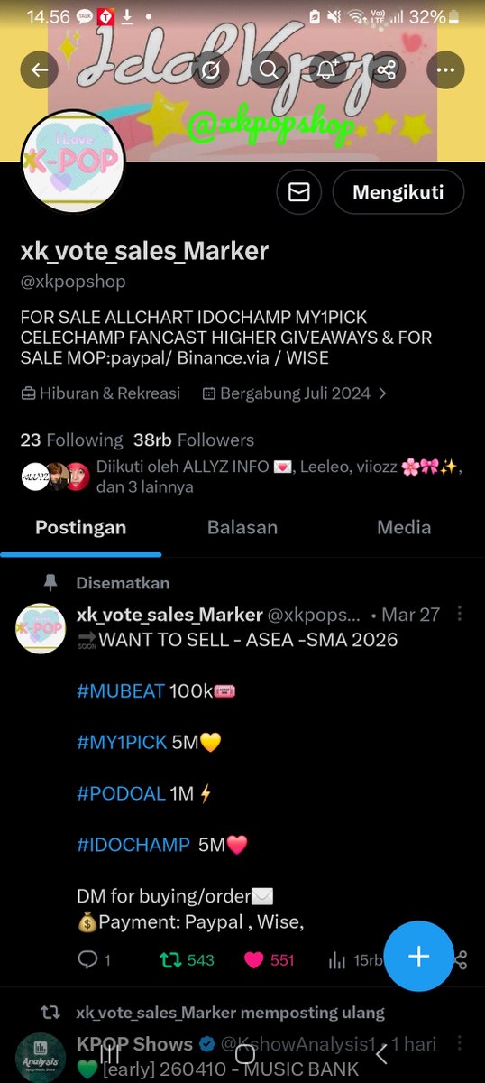 Chanjieoz 🦁🐻🐹🪼 Jastip Tiket tweet media