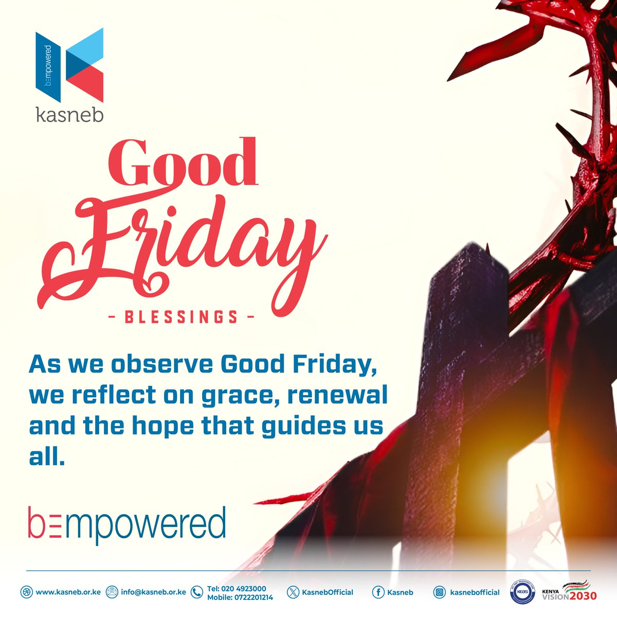 KASNEBOfficial's tweet photo. On this Good Friday, we reflect on sacrifice, compassion and the power of hope. https://t.co/5GiOJFBpk4