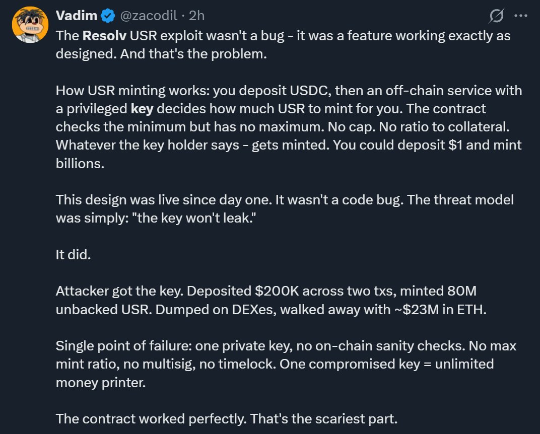 Anyone knows why the biggest exploits or hacks always happen in a bear market?

Is it because insiders call quits and start rugging? 

The <a href="/ResolvLabs/">Resolv Labs</a> exploit smells like it. Someone leaked the key or had access to it. RIP USR &amp; LRP