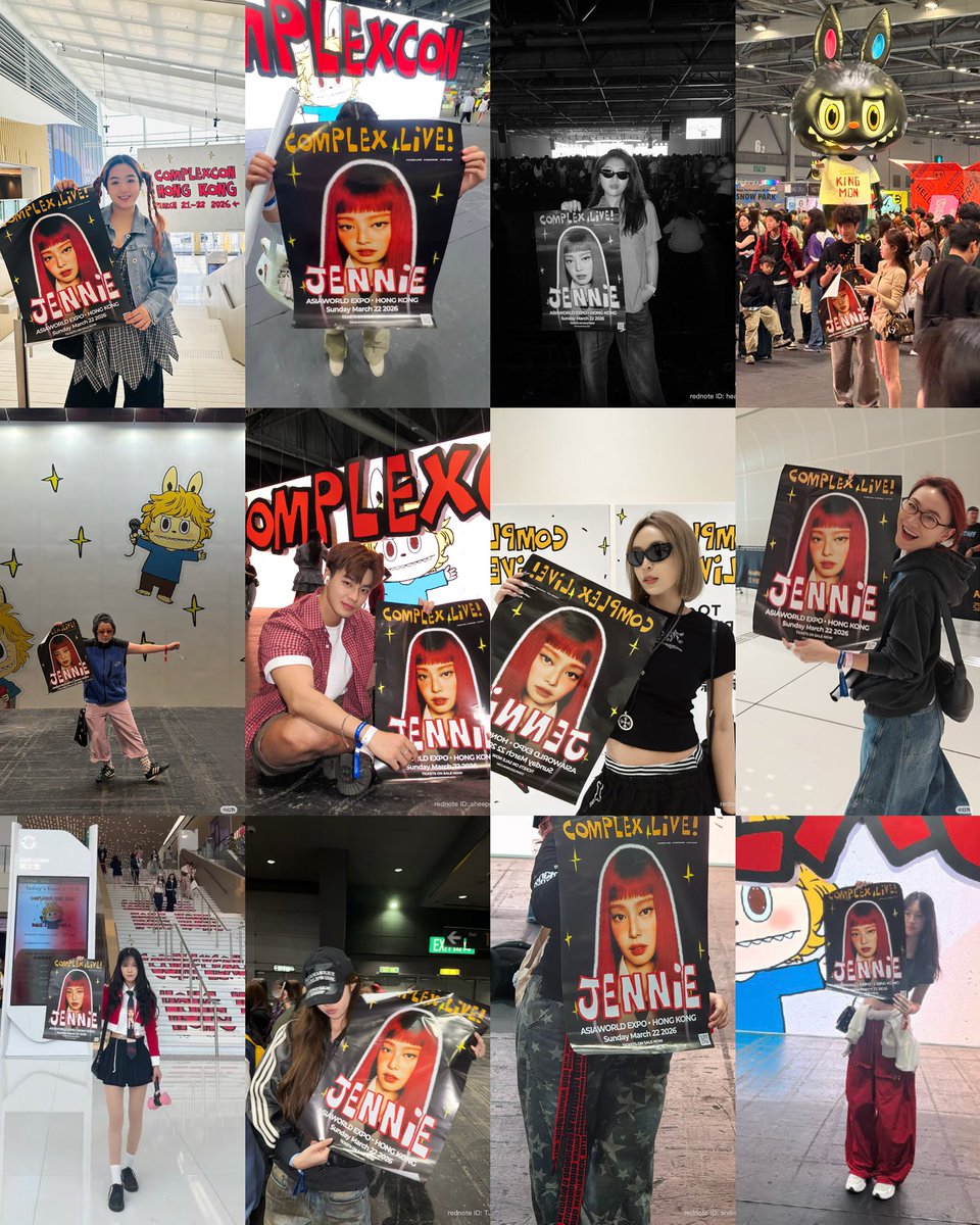 Fans with Jennie's hot poster ❤️‍🔥

JENNIE HEADLINES COMPLEXCON
JENNIE in Hong Kong
#JENNIExComplexCon
