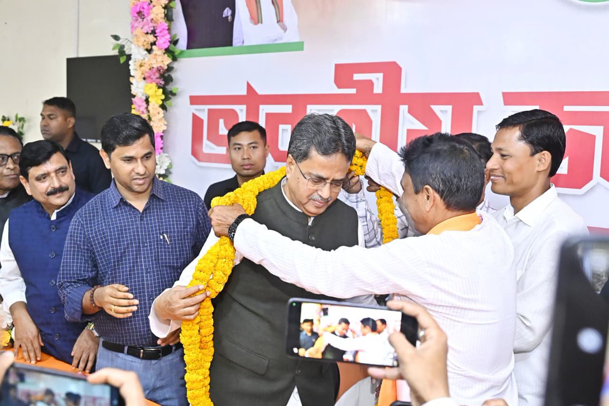 Ahead of the upcoming Dharmanagar Assembly by-election, participated in an organisational meeting at the BJP North Tripura District Office under the leadership of Hon’ble CM Dr. Manik Saha Ji.

Karyakartas are fully committed to securing a decisive victory for the BJP candidate.