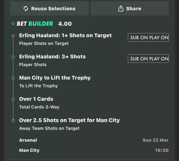 😍  FREE CASH GIVEAWAY!!!!!

If this Arsenal vs Man City bet builder wins(it won last time) we’ll give away £2,000 free cash.

👉 £1,000 to one person who LIKES ❤️ this tweet.
👉 1,000 to one person who RETWEETS 🚀 this tweet.

Must be following us, good luck!