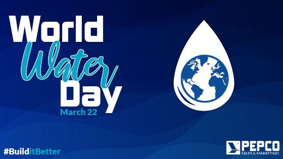 World Water Day is an annual United Nations observance dayon March 22 that highlights the importance of freshwater. The day is used to advocate for the sustainable management of freshwater resources.

#PepcoSales #PepcoMarketing #BuilditBetter #WorldWaterDay