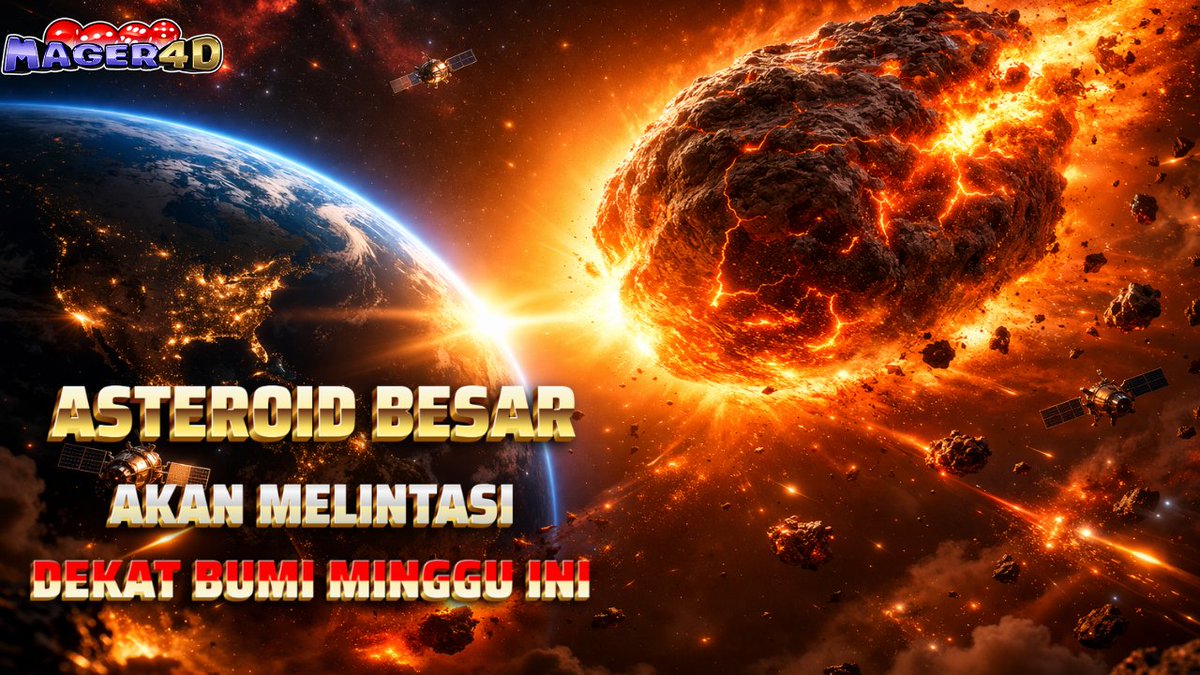 IndraB99's tweet photo. Asteroid Besar Akan Melintas Dekat Bumi Minggu Ini
#Asteroid #SpaceNews #mager4d #fypシ゚viral #beritahots https://t.co/mNLxqFIHjg