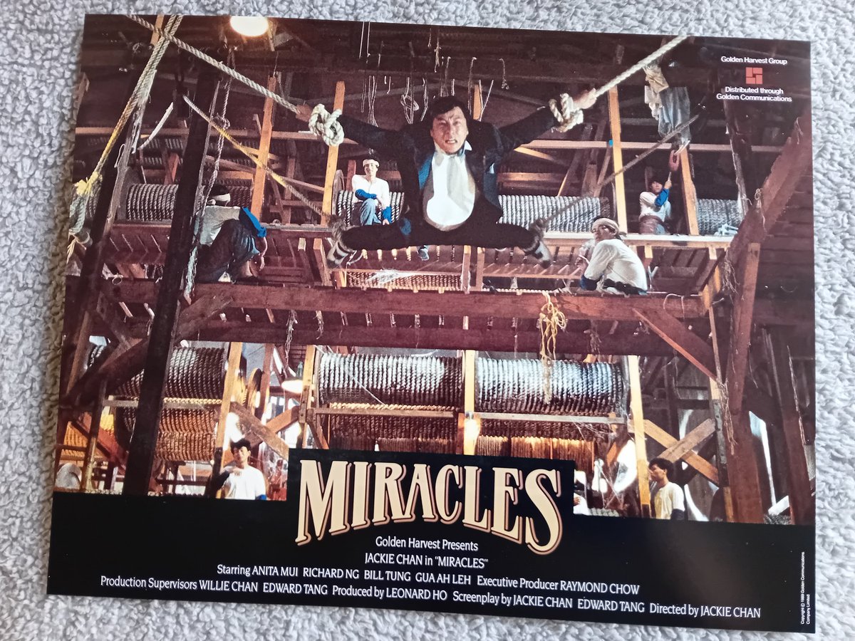 KevinChan478's tweet photo. Miracles (1989) English export lobby cards 5 & 6
#Miracles #TheCantonGodfather #MrCantonandLadyRose #BlackDragon #JackieChan #memorabilia #collection #AnitaMui 🌹 #GuaAleh #BillTung #WuMa #RichardNg @EyeOfJackieChan @RK9192 https://t.co/LkCtiLtI6F