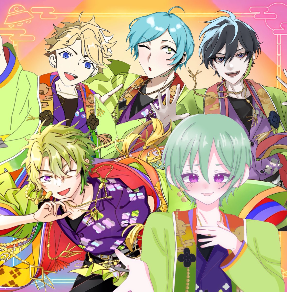 syouyu_yume's tweet photo. 𖤐⸜　あ ん さ ん ぶ る ス タ ー ズ　合 作　⸝𖤐
月 都 ス ペ ク タ ク ル 🌃🌕 https://t.co/qVqGy2vV6W
