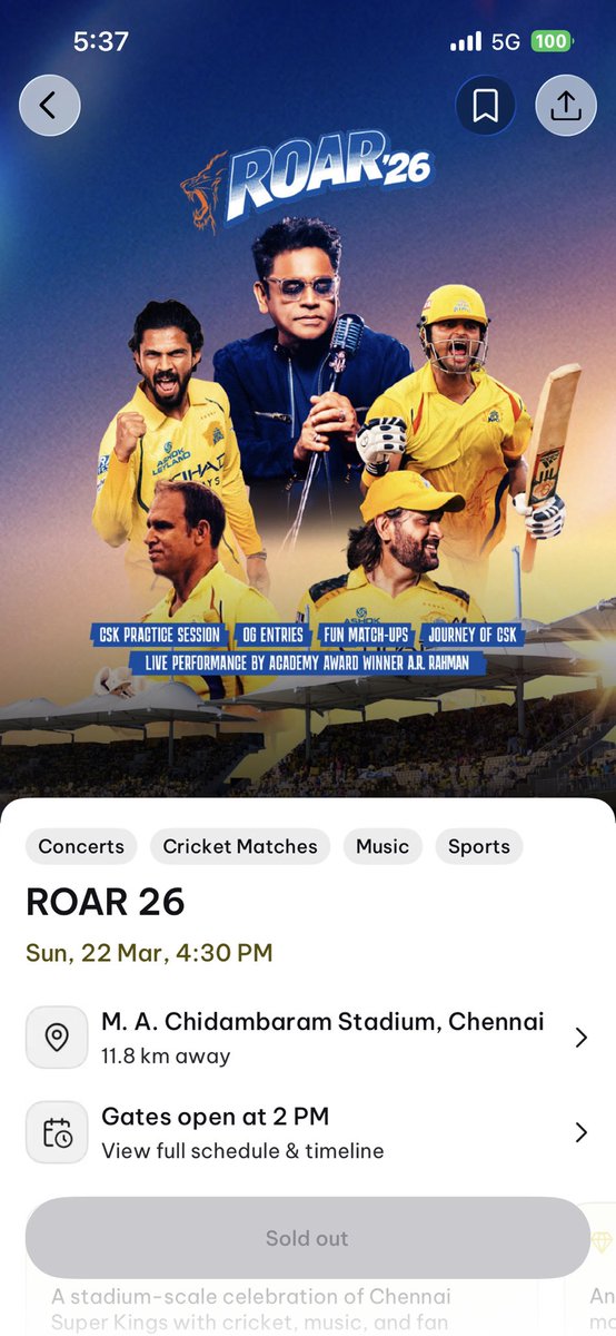 gopik158's tweet photo. @Abhishek060722 Seats are empty @CskIPLTeam @ChennaiIPL but it's sold out in @district_india Fantastic https://t.co/Ni8SCp6Zjq