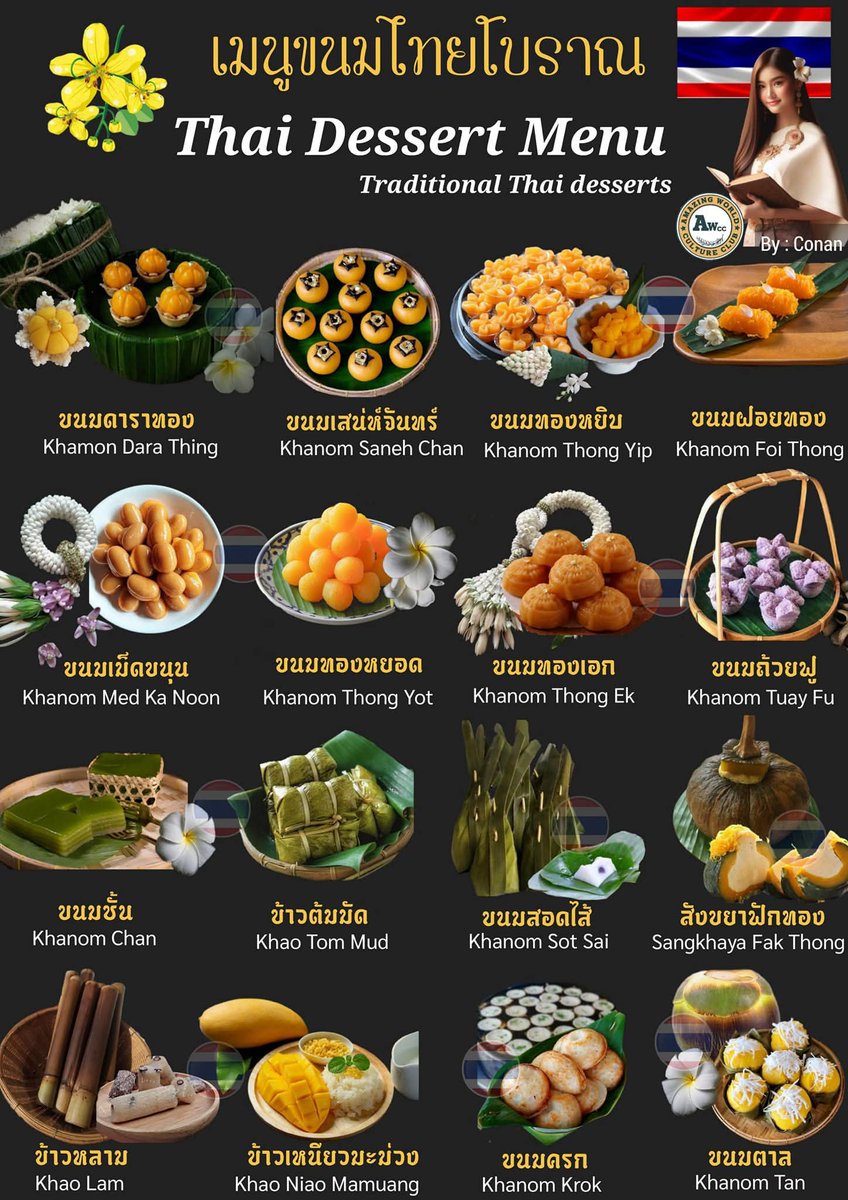 Thai desserts are more than just flavor. they are a masterclass in symbolism &amp; history. ​while others try to copy the craft and claim the origin, they can’t copy the soul. true Thai sweets carry meanings only locals truly understand, remaining as gracious and authentic as ever 🇹🇭