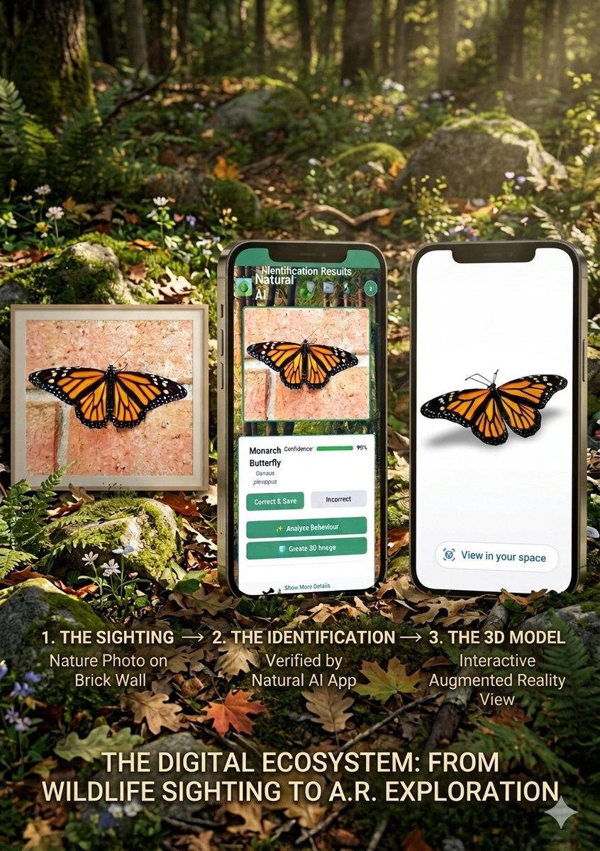 naturalxAI's tweet photo. @MarthaStewart Hi , I just seen the clip of you with iNaturalist, their app is awesome.  I thought you may like my little app https://t.co/LU9qbpOQpb. It can ID nature then turn the image into a 3D Model . so cool . 
WE LOVE YOU xxx https://t.co/nkHbgfWVxT