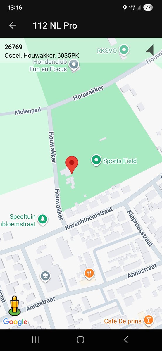 Inzet Ambulance in Ospel