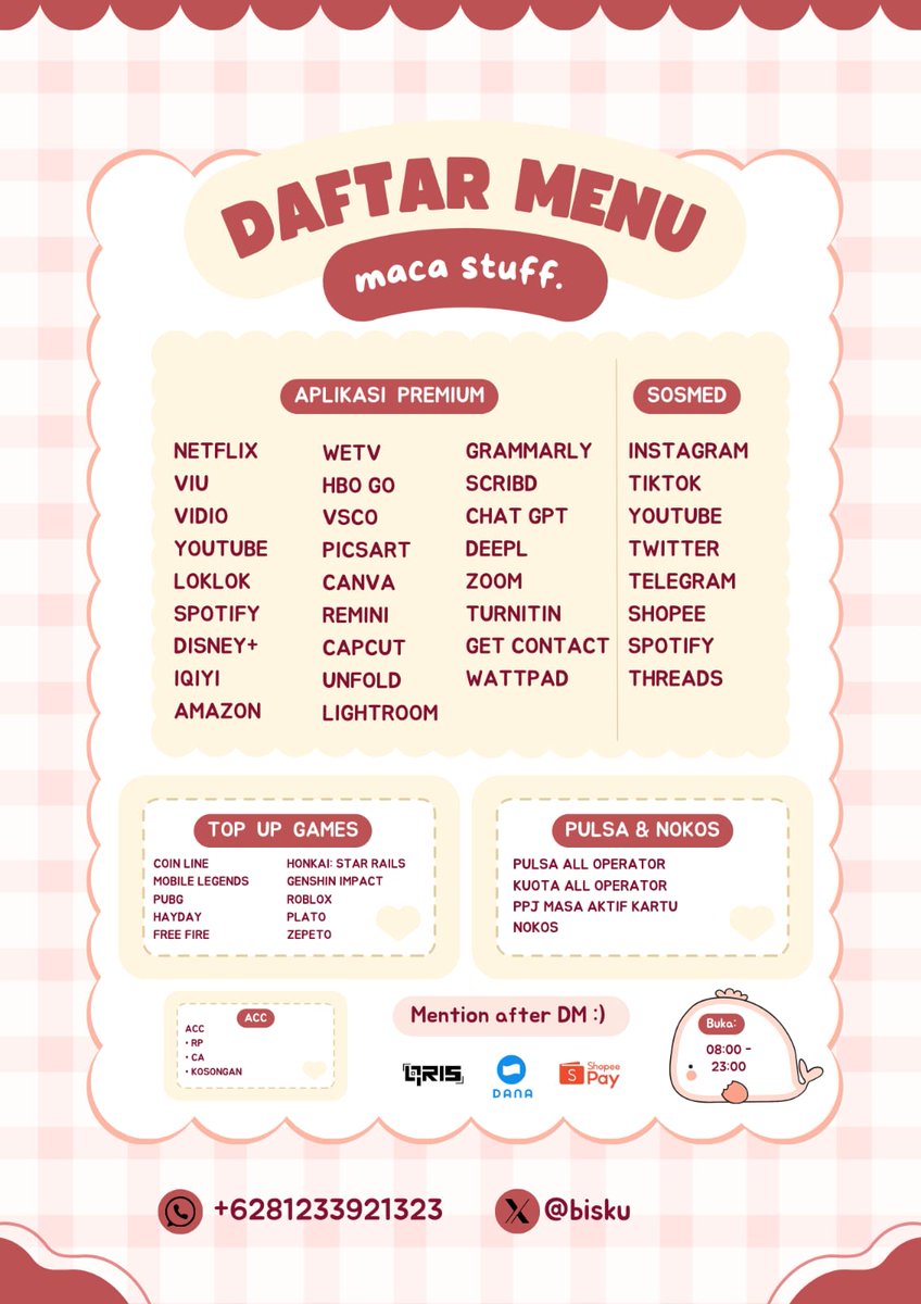 maca jual apa aja tweet media