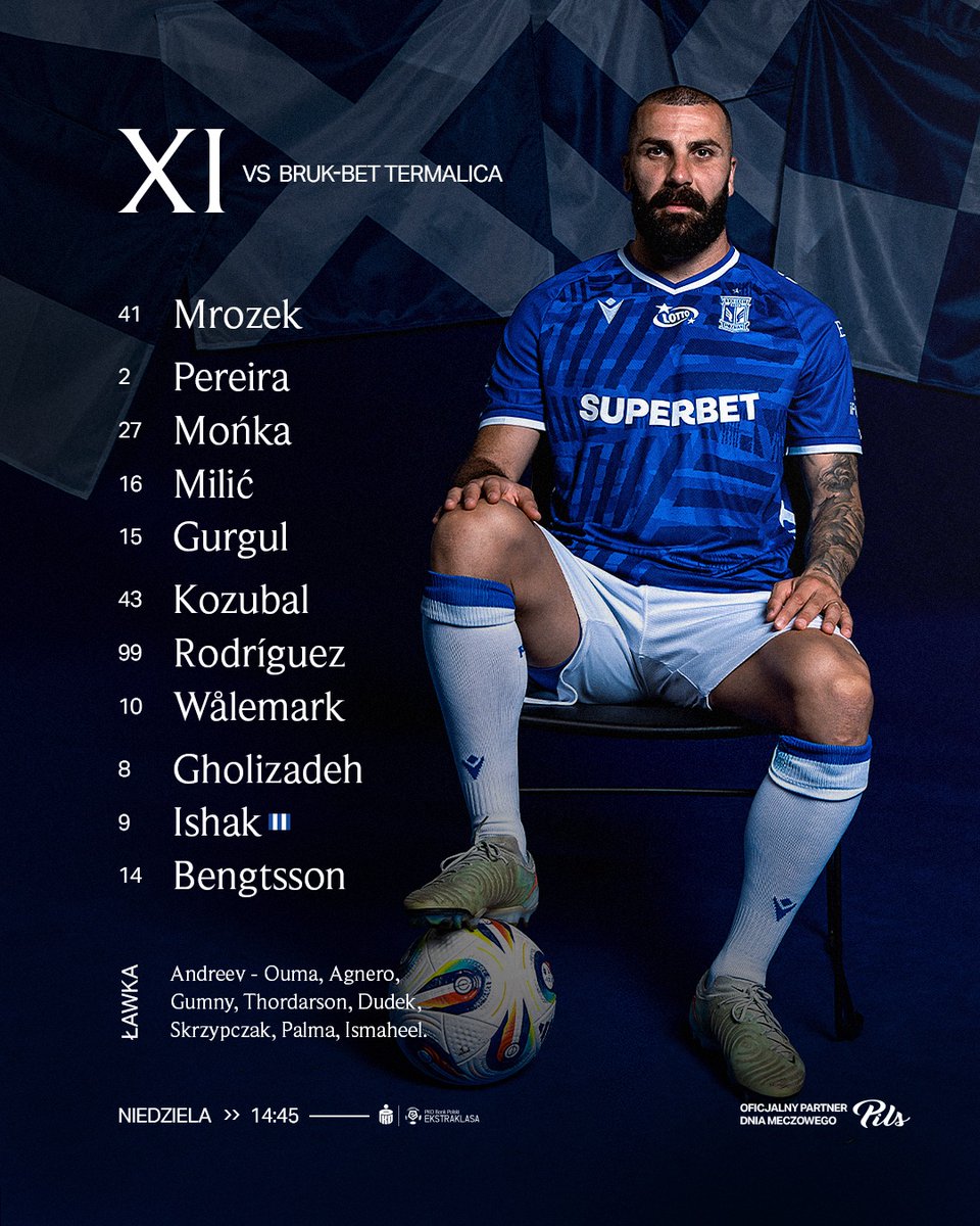 LechPoznan's tweet image. 📝  Nasz skład na mecz z Termaliką
__
#LPOBBT