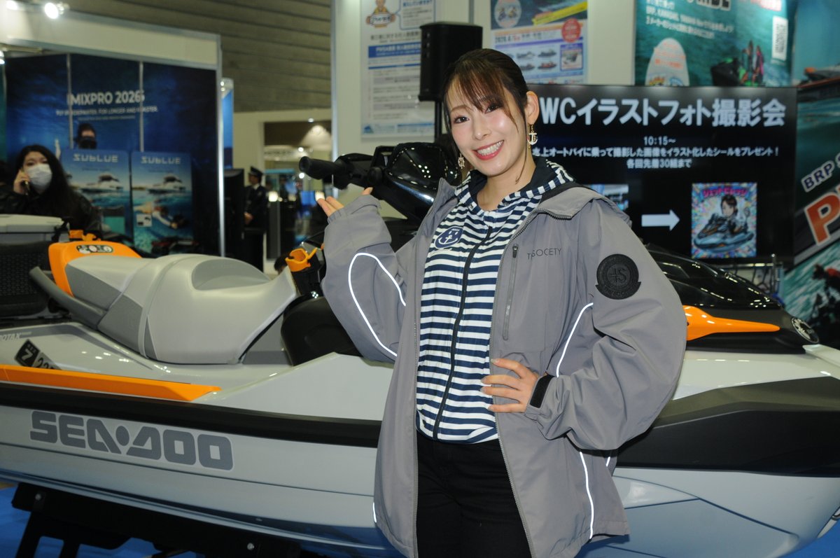 tope2000's tweet image. ジャパンインターナショナルボートショー2026  
ジェットビレッジ
RIHOさん（@ri1hoo）    

#ボートショー 
#ジェットビレッジ
#RIHO