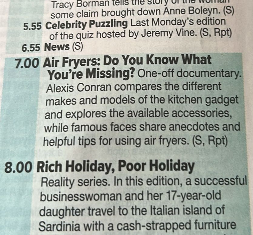 AirFryerUk's tweet photo. I’m back on TV tonight! 📺
Catch Air Fryers: Do You Know What You’re Missing on @channel5_tv at 7pm 🙌

Such a special @itn project to be part of alongside the brilliant @alexisconran 🙌

#Channel5 #AirFryer #FoodTV #CookingShow #UKFood #ITN https://t.co/uqUBdzbPrk