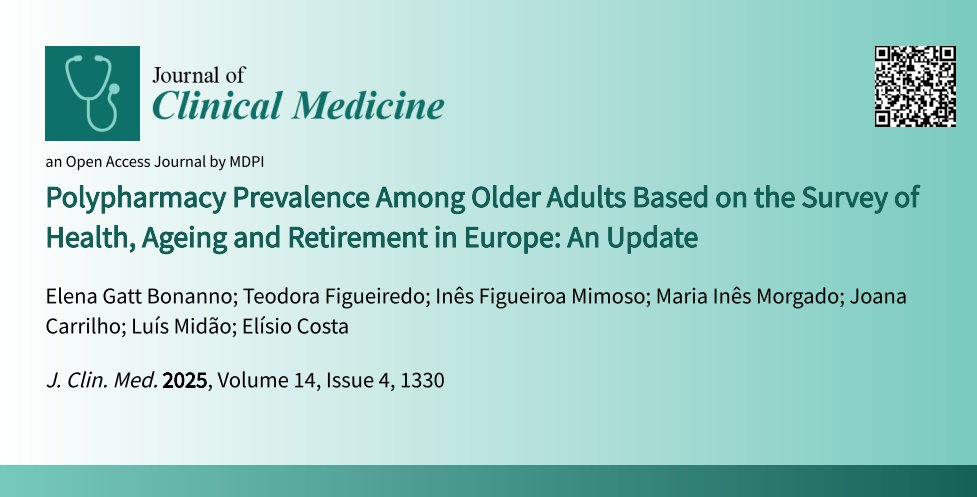 JCM_MDPI's tweet image. #mdpijcm
#ResearchPaper 
#GeriatricMedicine
Citations 19🙌
🔎Aims to analyze an association between polypharmacy and sociodemographic factors, behavioral factors, physical functioning, physical health, mental health, and living conditions
mdpi.com/3186012
@MediPharma_MDPI