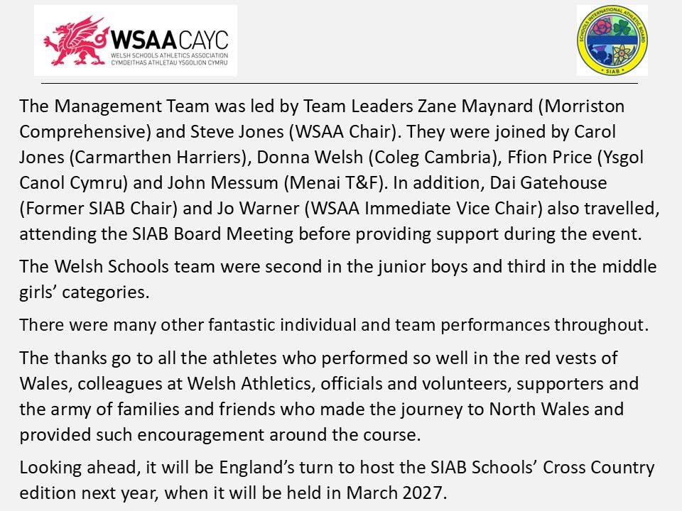 Welsh Schools Athletics Association tweet media