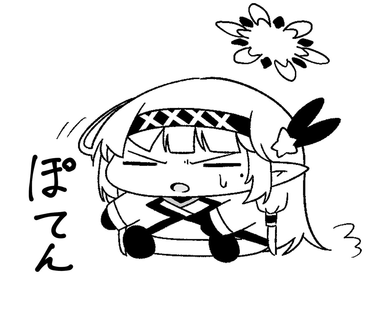 (-᷅ ∨ -᷄. )「とってもびっぐなメロンパンですねぇ…」 
