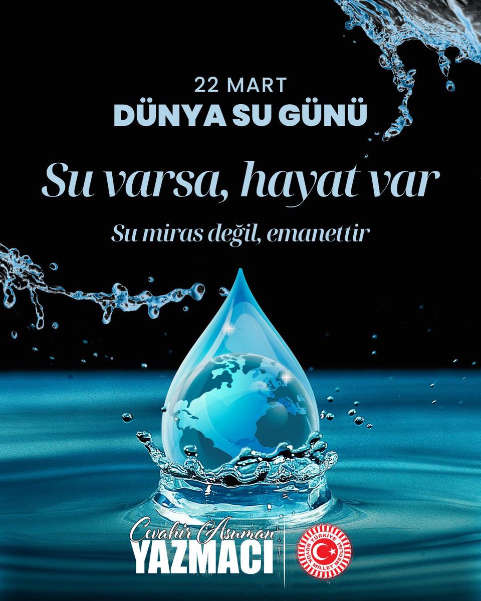 💧💦Su ortak geleceğimiz. 

AK Parti Çevre ve Şehircilik Politikaları Başkanlığı bünyesinde oluşturduğumuz Su Politikaları Çalışma Komisyonumuzla çalışmalarımızı yürütüyor, kaynaklarımızı korumanın ve geleceğe taşımanın ortak sorumluluğumuz olduğunu bilinciyle adımlarımızı