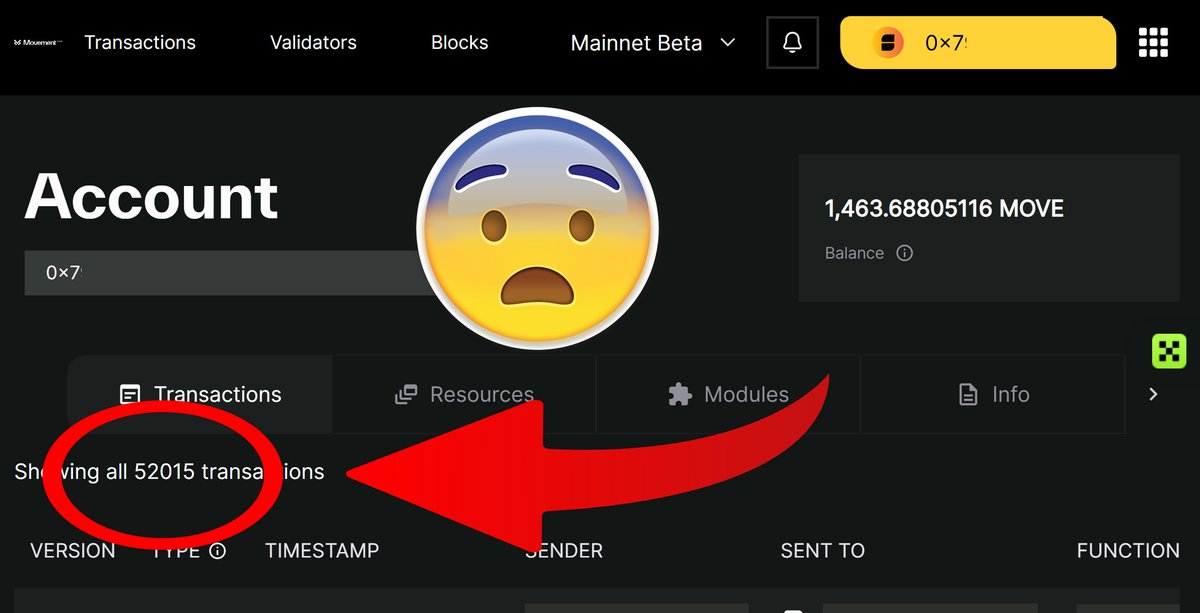 9183204080k's tweet image. 🔥 52 000 - I've done since Movement's mainnet started.

I'm glad I contributed to reaching this 100,000,000 goal. But this is just the beginning! 💪

JUST KEEP MOVING 😻

@movement_xyz @SpartansOfMove @moveindustries #Movement #MovementNetwork #100MTransactions