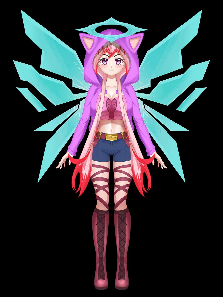 Concept vs Final!

Very late here in trend but this one cooking hard!! Loving it~

Concept art: <a href="/SkyeKisaragi/">Skye - Mecha Pilot Vtuber 🇫🇮</a> 
Final: <a href="/nem0Skyheart/">nem0 Skyheart | Vtuber | Live2D C0mms Closed</a>