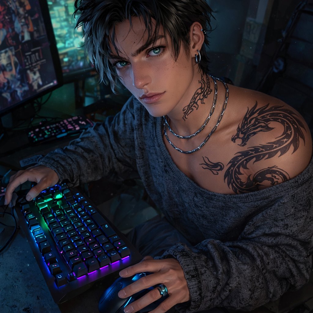 KANADEMIO_art's tweet image. #AI深夜のゲーマー男子  

Midnight Dominator
ーAnother Formー 

#KANADEMIO #VisualArchive #AIart︎ #AIillustration