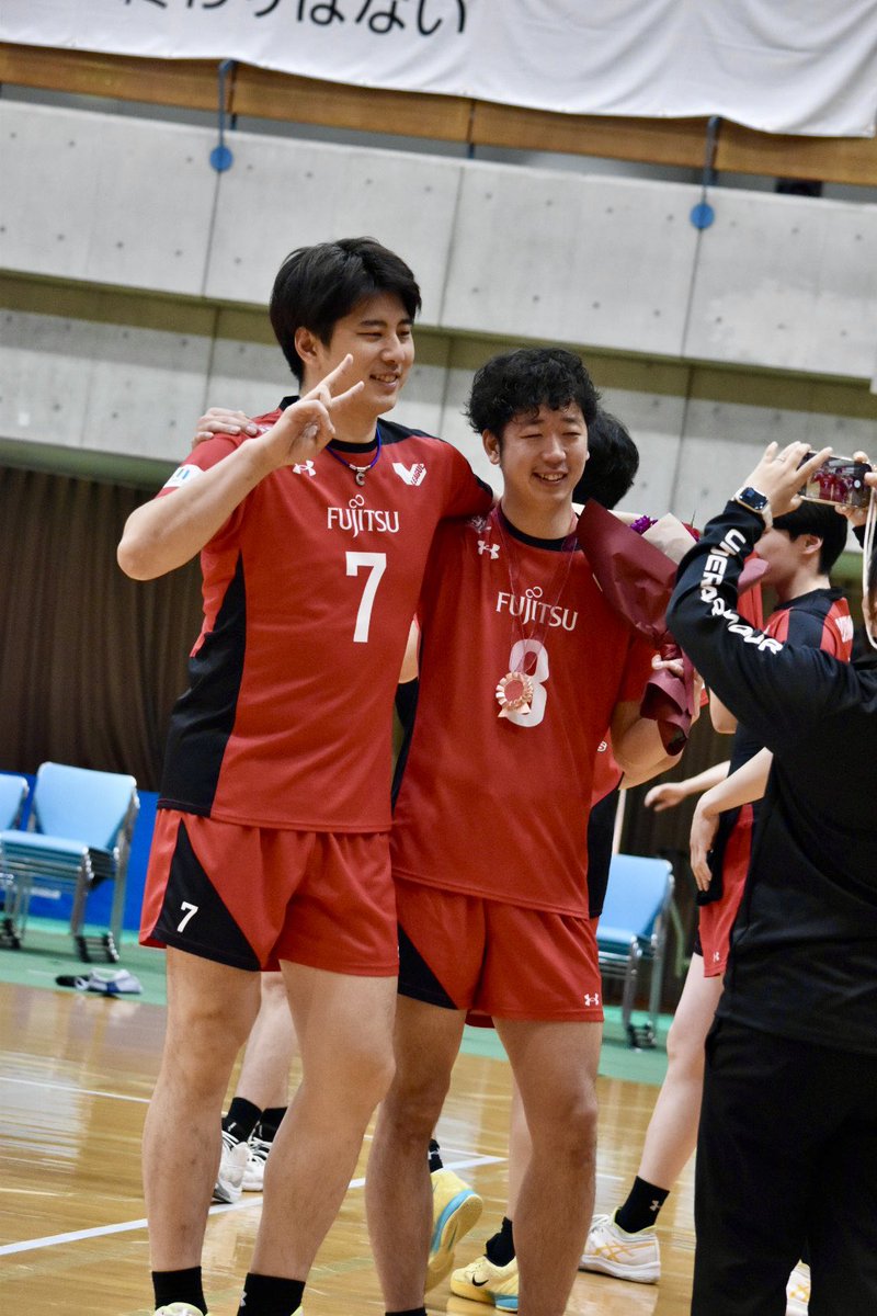 v__p6's tweet photo. 2026.03.22
東急ドレッセとどろきアリーナ(サブアリーナ)
#富士通カワサキレッドスピリッ�� 
#Vリーグ
#加藤大雄 選手
#後藤滉貴 選手 https://t.co/TUYQl6gSon