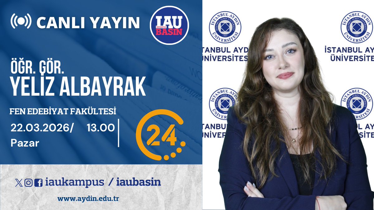 İstanbul Aydın Üni. Kurumsal İletişim Direktörlüğü tweet media