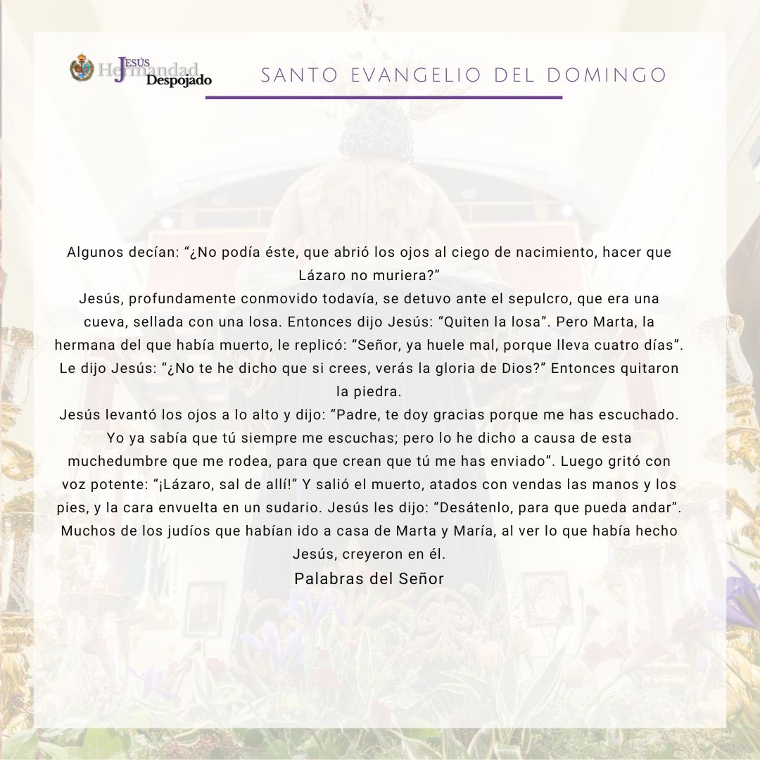 La fe no anula ni evade el dolor, pero le da un sentido que permite transitarlo con esperanza en ese Dios que no defrauda a los que creen en él.