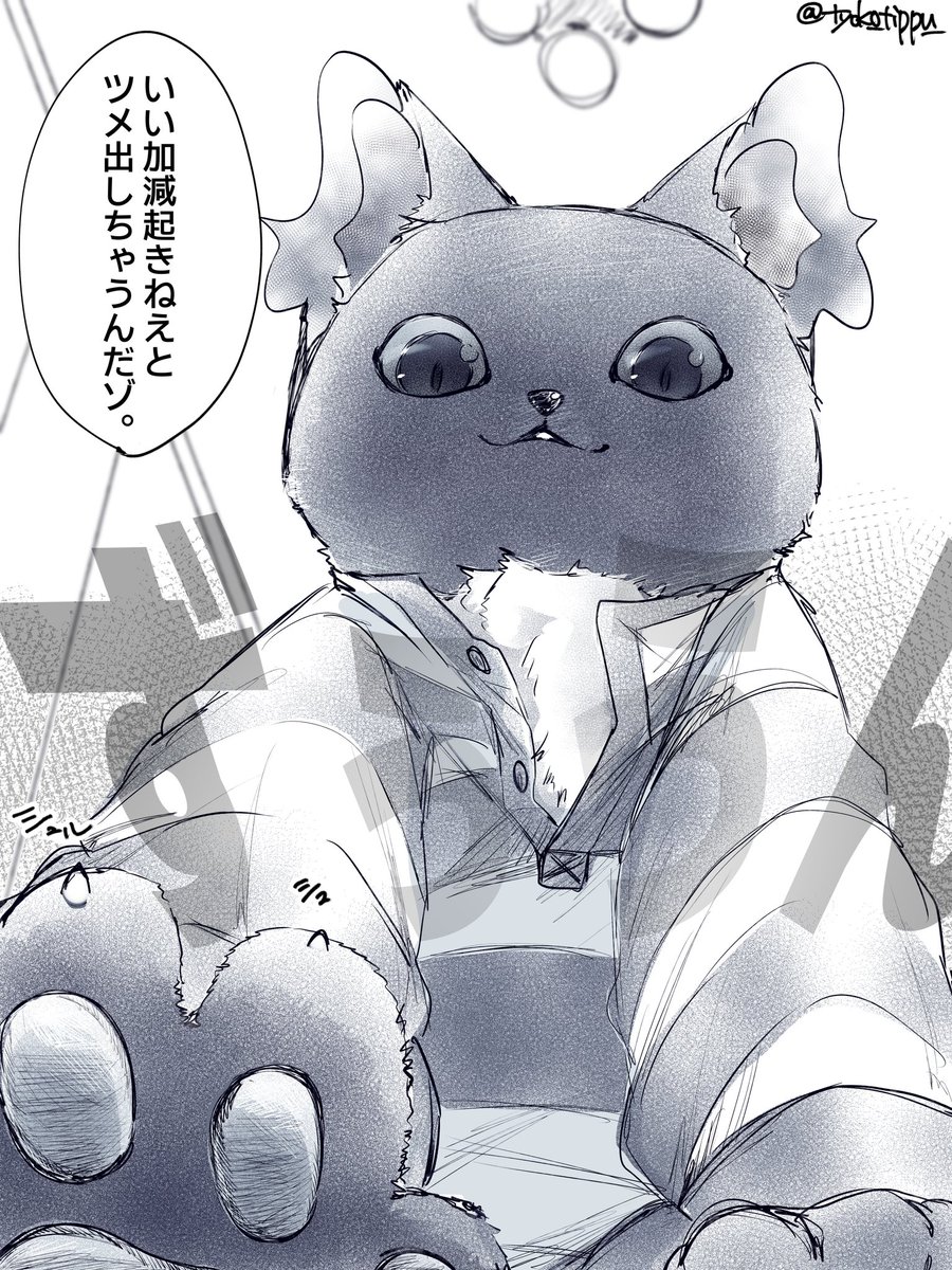 起きれない子分に効き目一発🐱