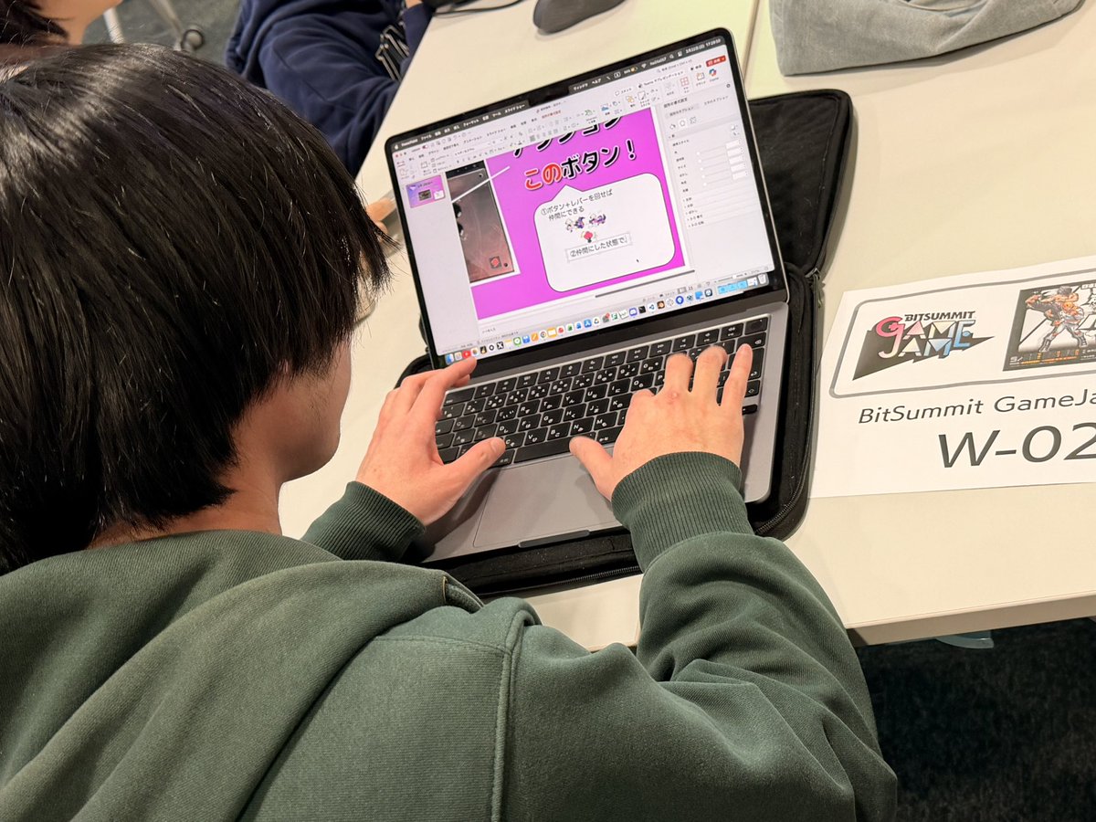 higemoi's tweet photo. BitSummitGamejam2026 !コア作業デイ本日の夕方は試遊会!この後18時からです!
#BSGJ2026 #BSGJ #BitSummitGamejam #BitSummit https://t.co/0ZWoGnRE2b