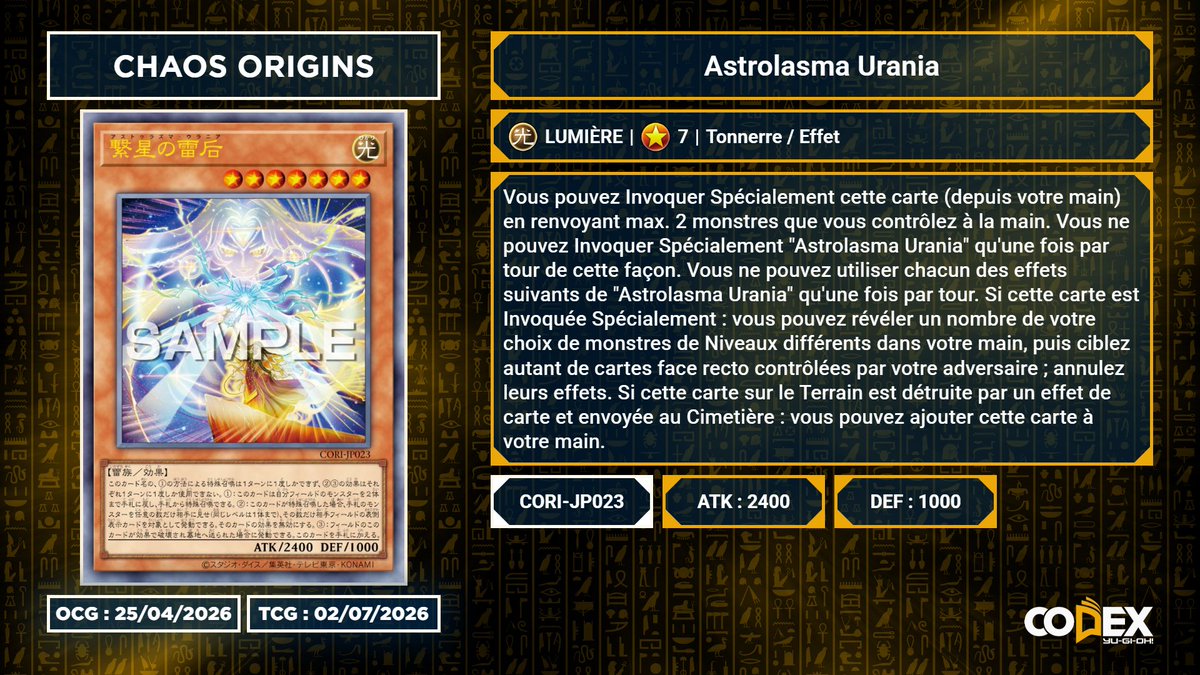 Codex Yu-Gi-Oh! tweet media