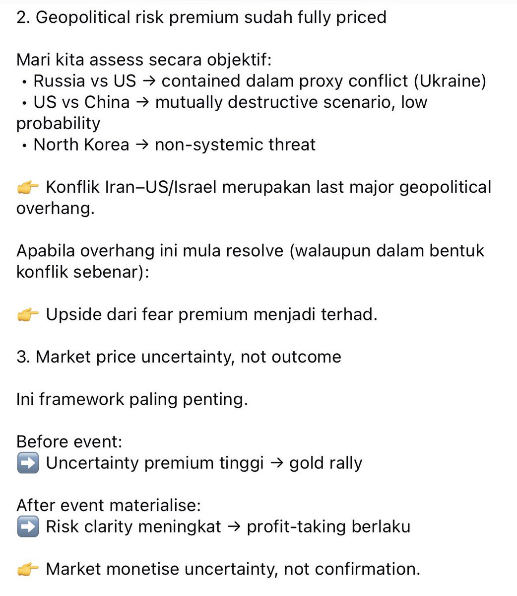 kewangangraduan's tweet photo. Kenapa EMAS jatuh walaupun tengah perang? https://t.co/7N1mv9ijQd