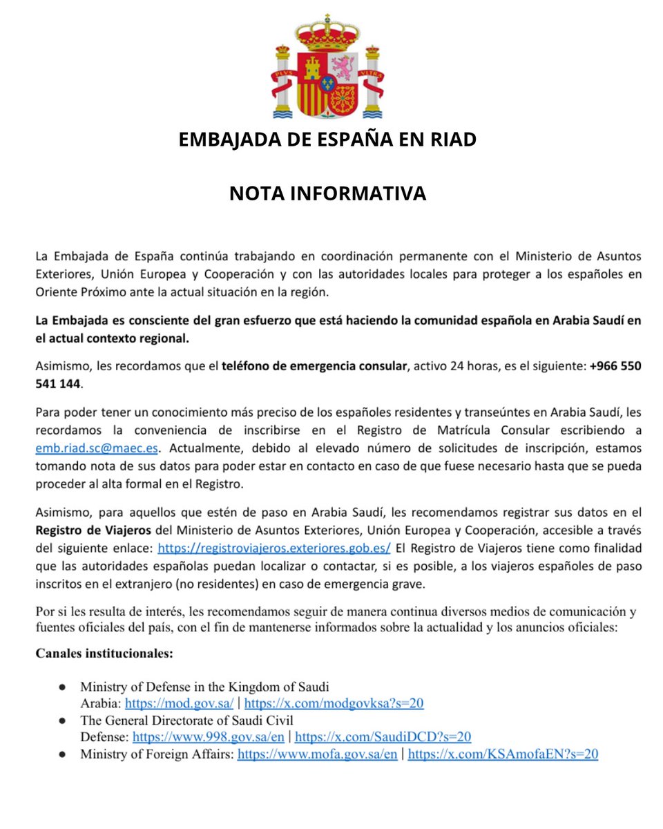 EmbEspaña en A.Saudí tweet media