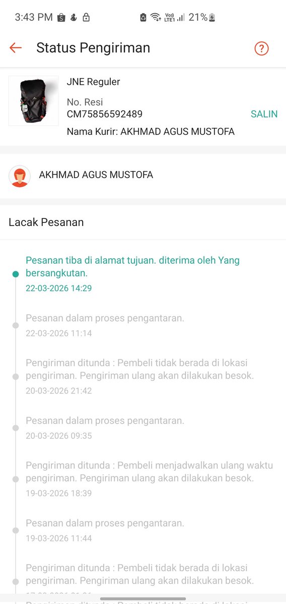 ezyxyz's tweet photo. @lvendery wkwkwk paketnya ga lebaran anjir baru sampe, mantep bet ji @customerJNE secepat kilat https://t.co/wkT2fxXCc3