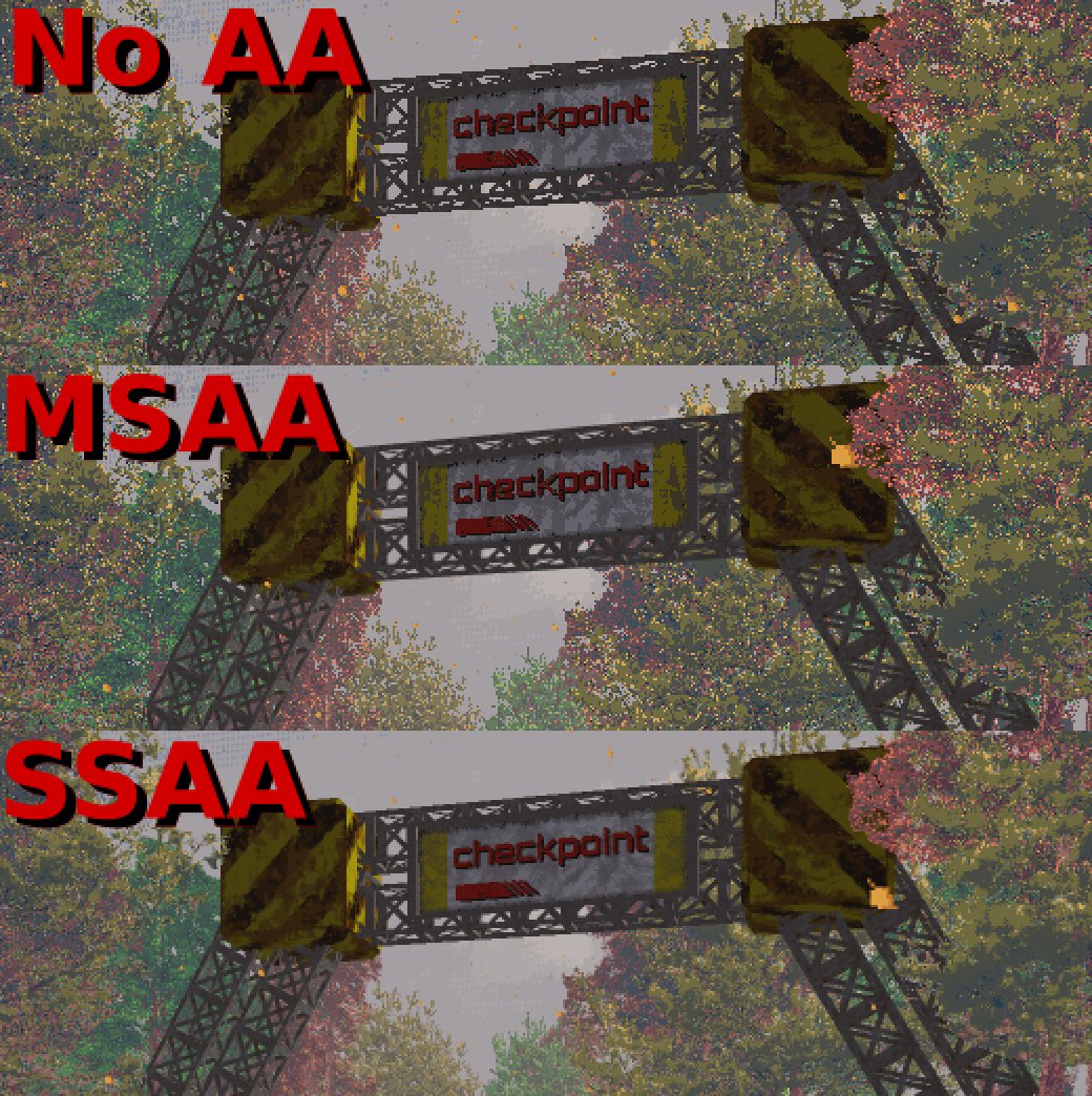 The_HellBox's tweet photo. Working on MSAA and SSAA anti-aliasing for the next version of beaterCore!

#gamedev #indiedev https://t.co/9NF1AuqlNG
