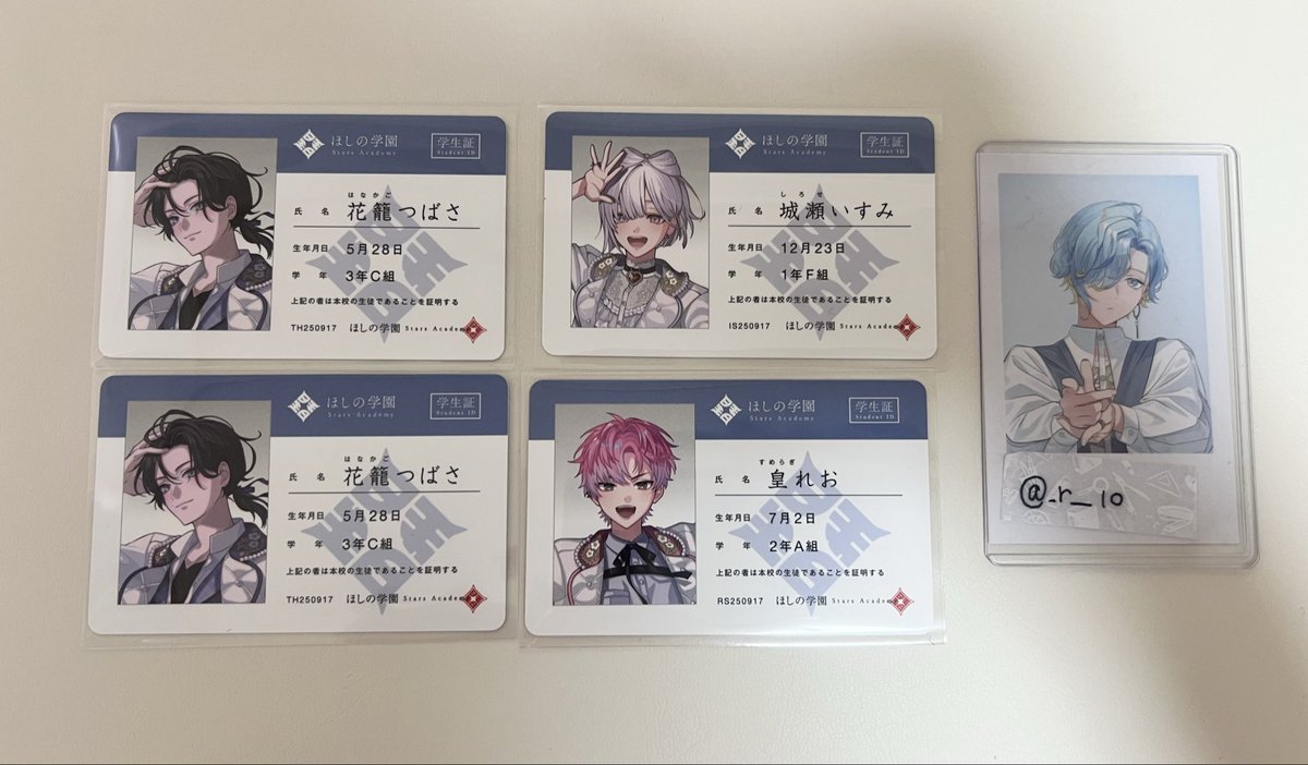 _r___1O's tweet photo. 【交換】にじさんじ すぷれあ ランダムチェキ風カード 特典 学生証

求) 💍📘

譲) 画像

・郵送のみ
・同種同士の交換でお願い致します。
・🧢🪽は仮約束している方がいる為、その方とのお取引が白紙になった場合のみ交換可能です。

お気軽にお声掛けください( ᴗ͈ˬᴗ͈ ) https://t.co/JgMRSdN7e6