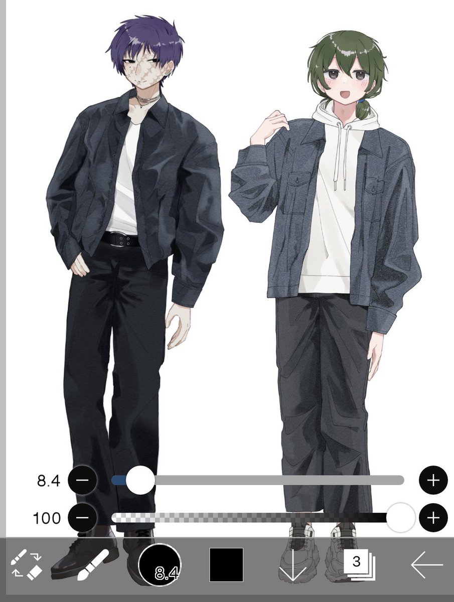 明らかに筆が乗りすぎている自陣立ち絵を放流