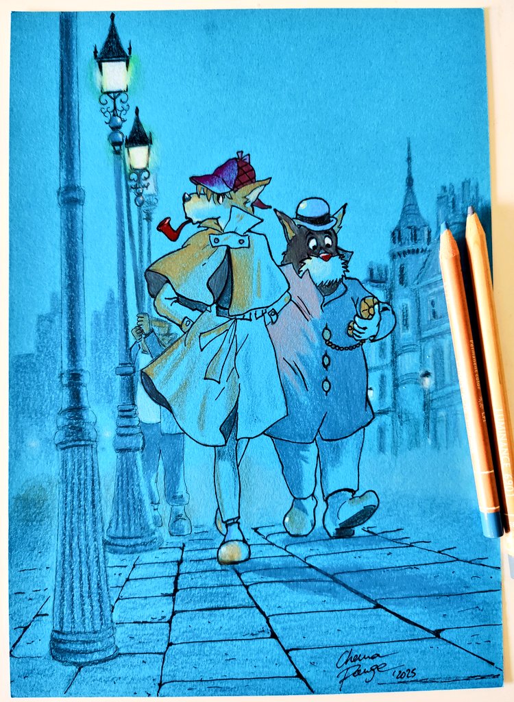 ¡Buenos días y feliz domingo!
#art #SherlockHolmes #anime