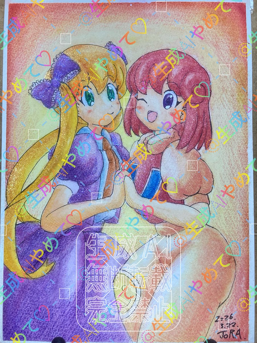 「やっと完成した、一日遅れの #パステル生誕祭 時間がかかっても今回しっかり完成さ」|ジョらえもん(JORA)のイラスト