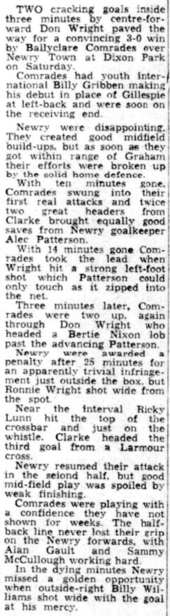 Ballyclare Comrades History tweet media