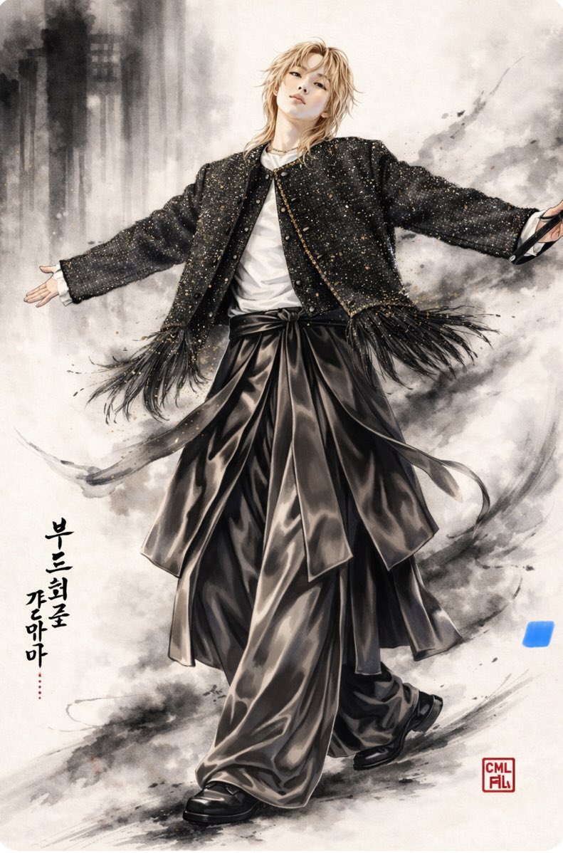 LClairm35766's tweet photo. In a fusion of tradition and modern couture, Park Jimin embodies what Songzio defines as the poet — a figure where softness and strength are not opposites, but equals.
As featured in WWD, designer Jay Songzio reimagines traditional Korean dress through an ornamental, armor-like https://t.co/0JaGX3Zj0p