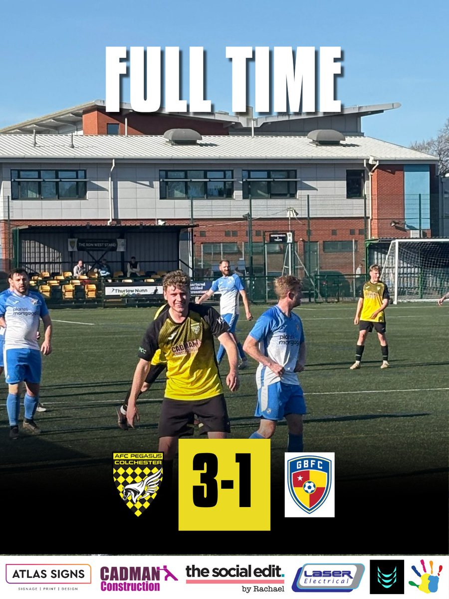 AFCPegasusCol's tweet photo. AFC came away 3-1 winners yesterday against top of the table Great Bentley with Bobby Turner scoring 2 goals and Liam Oliver making it 3-1 with a great finish.

The club wishes Jake Vaughan from Bentley all the best after suffering a serious injury yesterday 💛🖤
@GTBENTLEYFC https://t.co/fl209bsrn7