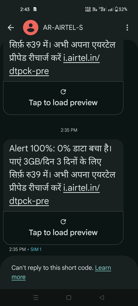 Devraj0309's tweet photo. I recharged my @airtelindia  number with this recharge but i am unable to understand what does it mean "unlimited 5G" https://t.co/gceFTsSIq9