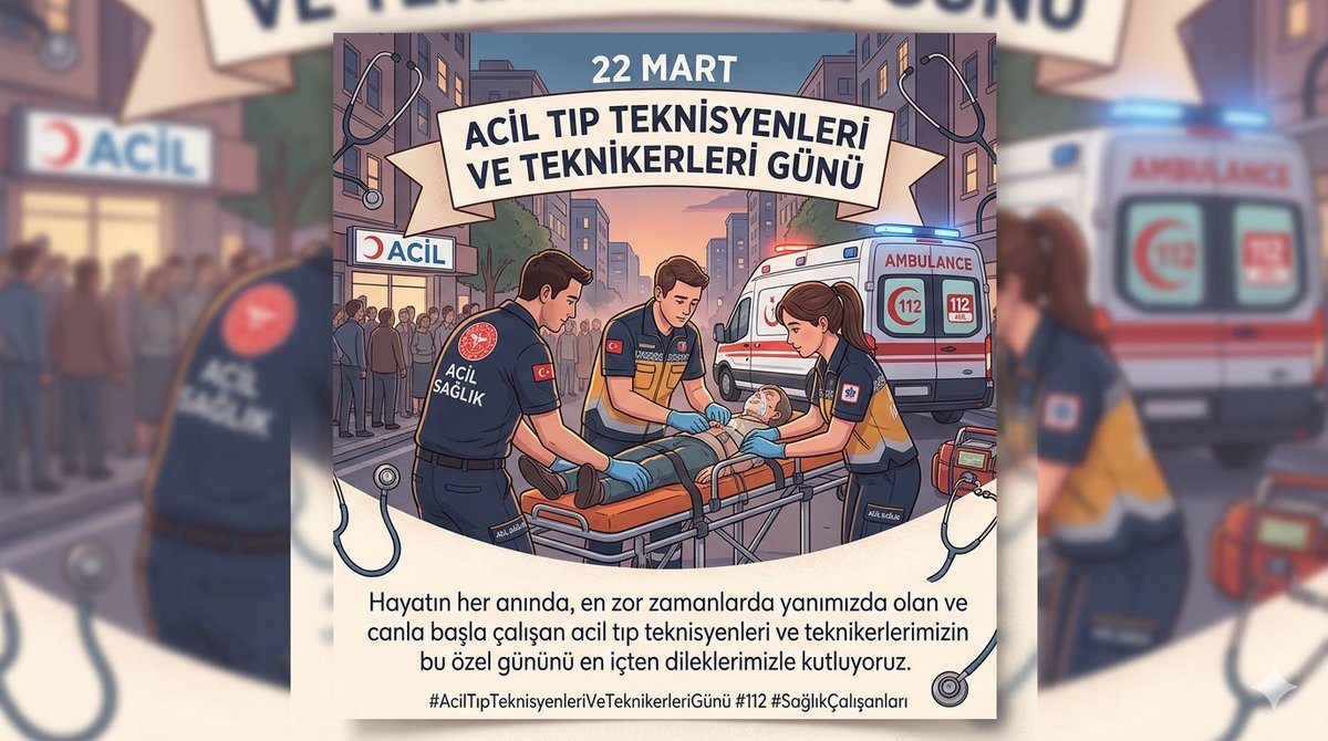 Acil Tıp Teknisyenleri ve Teknikerleri Günü Kutlu Olsun