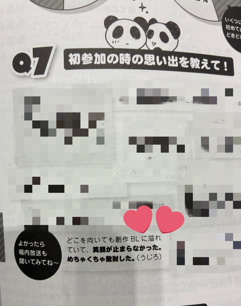 アンケートで答えたやつパンフに載ってた‼️今回も変わらずめちゃくちゃ散財しました‼️💸💸