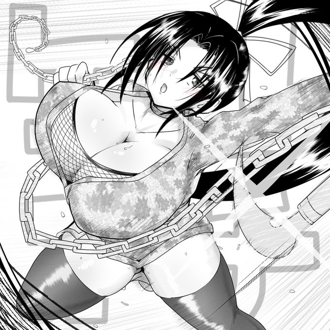 エッチなバトル漫画のエッチな絵
#R-18 #エロ絵 