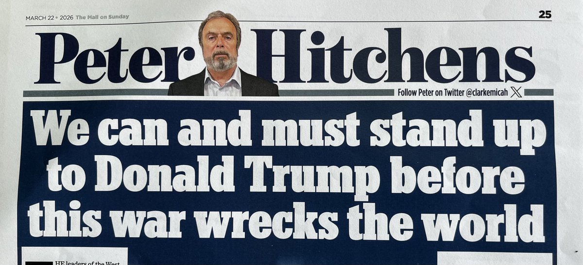 Peter Hitchens tweet media