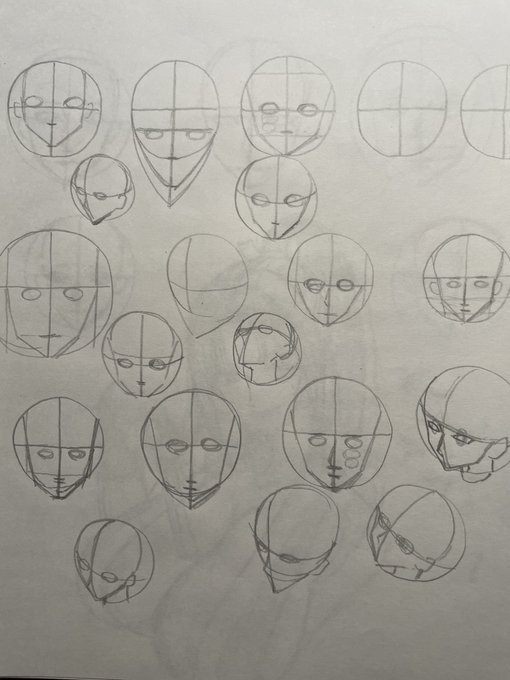 ここ数日の学習。とにかく顔 